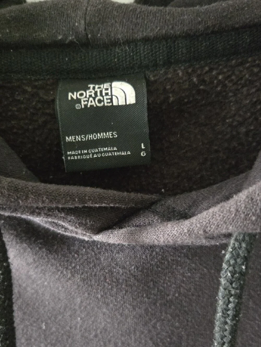 The North Face Black Pullover Hoodie with Red Logo